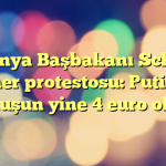 Almanya Başbakanı Scholz'a döner protestosu: Putin'le konuşun yine 4 euro olsun